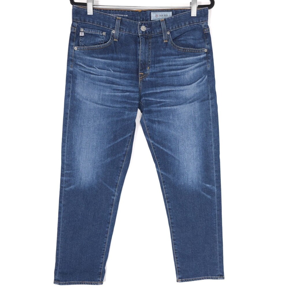 AG ADRIANO GOLDSCHMIED Women's Ex Boyfriend Slim Slouchy Slim 29R Blue Stretch